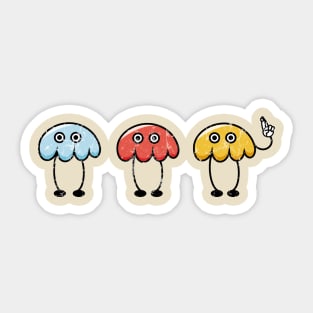 three little lucky things Sticker